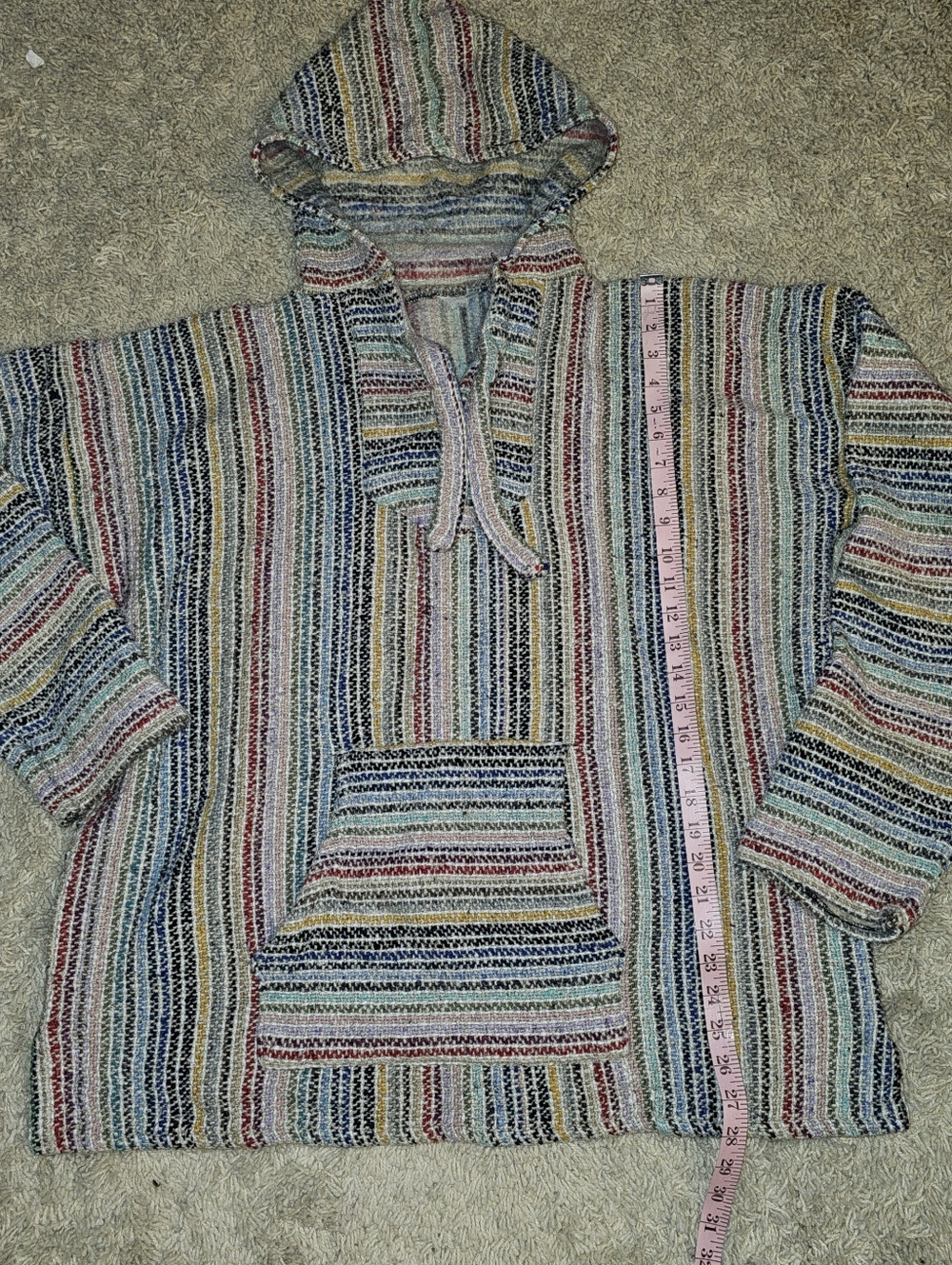 Multicolor Striped Hoodie